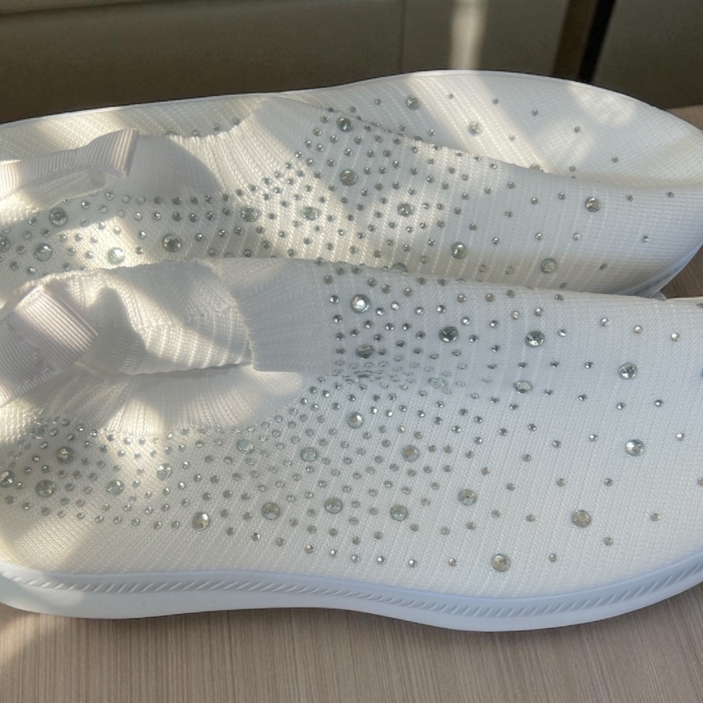 Elegant White Slip-On Women's Shoes